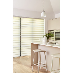 Luminary White Dual Shade Night and Day Roller Blinds